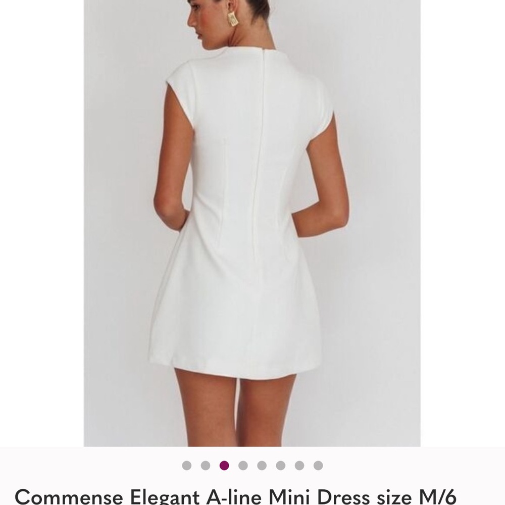 Commense White Mini Dress - Picture 3 of 3